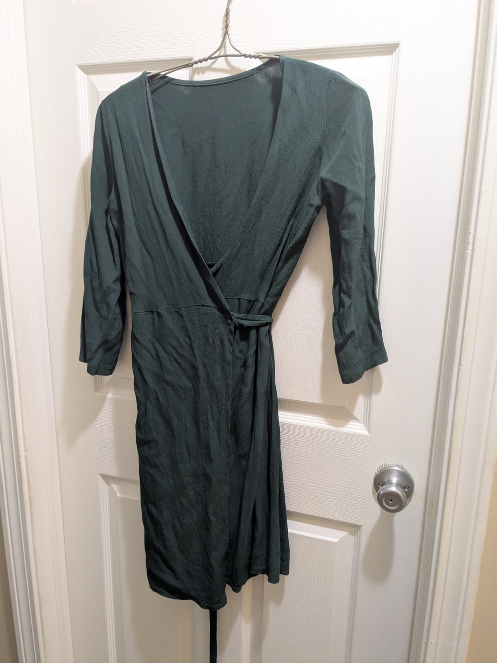 Dark Green 100% Viscose Top - Made in Italy
